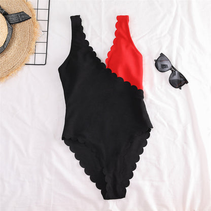 High Cut One Piece Swimmer Swimwear