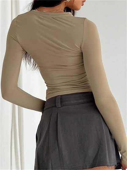 Casual Long Sleeve Slim Fit T-Shirts