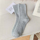 Winter Thicker Cashmere Wool Casual Solid Color Long Sock