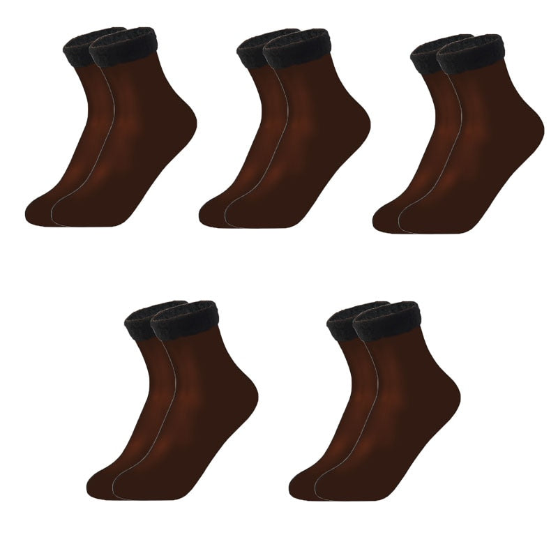 Winter Warm Socks Thermal Socks Wool Cashmere 5Pairs/Lot