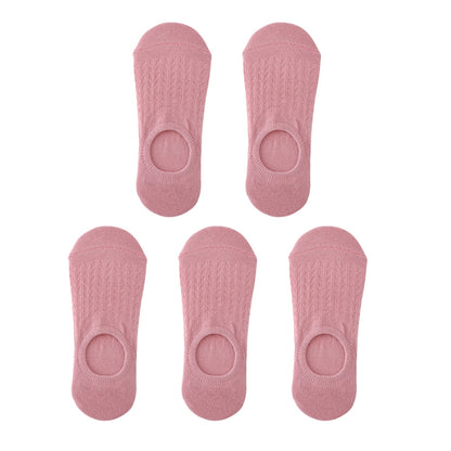 5 Pair Silicone  Ankle Low Cotton