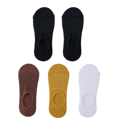 5 Pair Silicone  Ankle Low Cotton