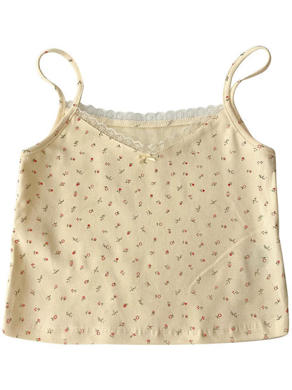 Vintage Lace Slim Crop