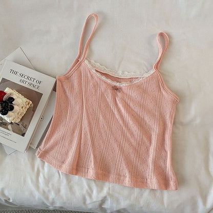 Vintage Lace Slim Crop