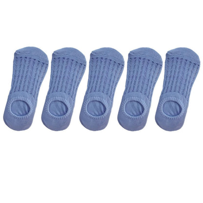 5 Pair Silicone  Ankle Low Cotton