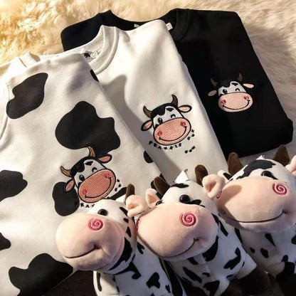 Cow Print Sweatshirt