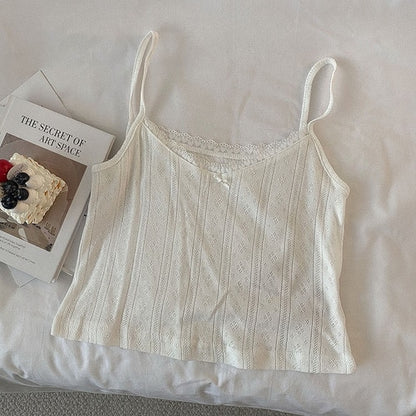 Vintage Lace Slim Crop