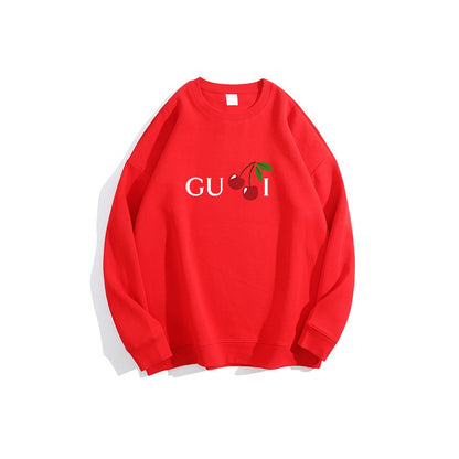 Women Cherry  Print Sweatshirt Hoodies