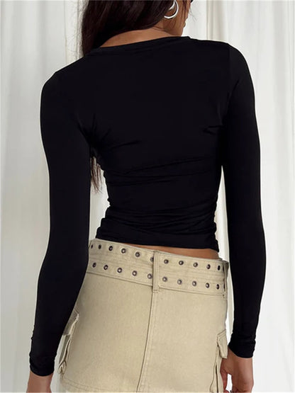 Casual Long Sleeve Slim Fit T-Shirts