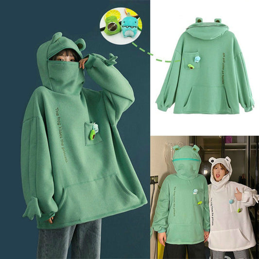 Hot Hoodie Women Frog  Sweatshirt